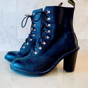 High Heel Doc Marten Boots, Sexy, Strong, Confident. Doc Martens Size 6.
